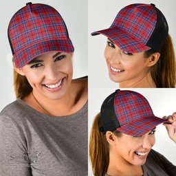 ScotsTee Shop Scottish Wishart Dress Clan Tartan Half Net Cap Baseball Mesh Back Cap