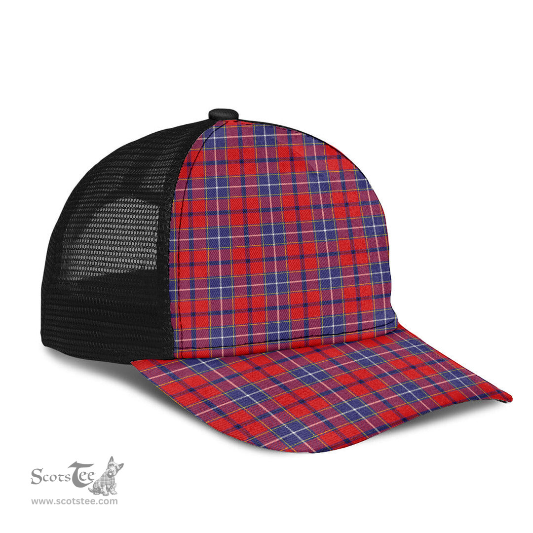 ScotsTee Shop Scottish Wishart Dress Clan Tartan Half Net Cap Baseball Mesh Back Cap