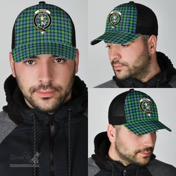 ScotsTee Shop Scottish Murray of Atholl Ancient Clan Crest Tartan Half Net Cap Baseball Mesh Back Cap