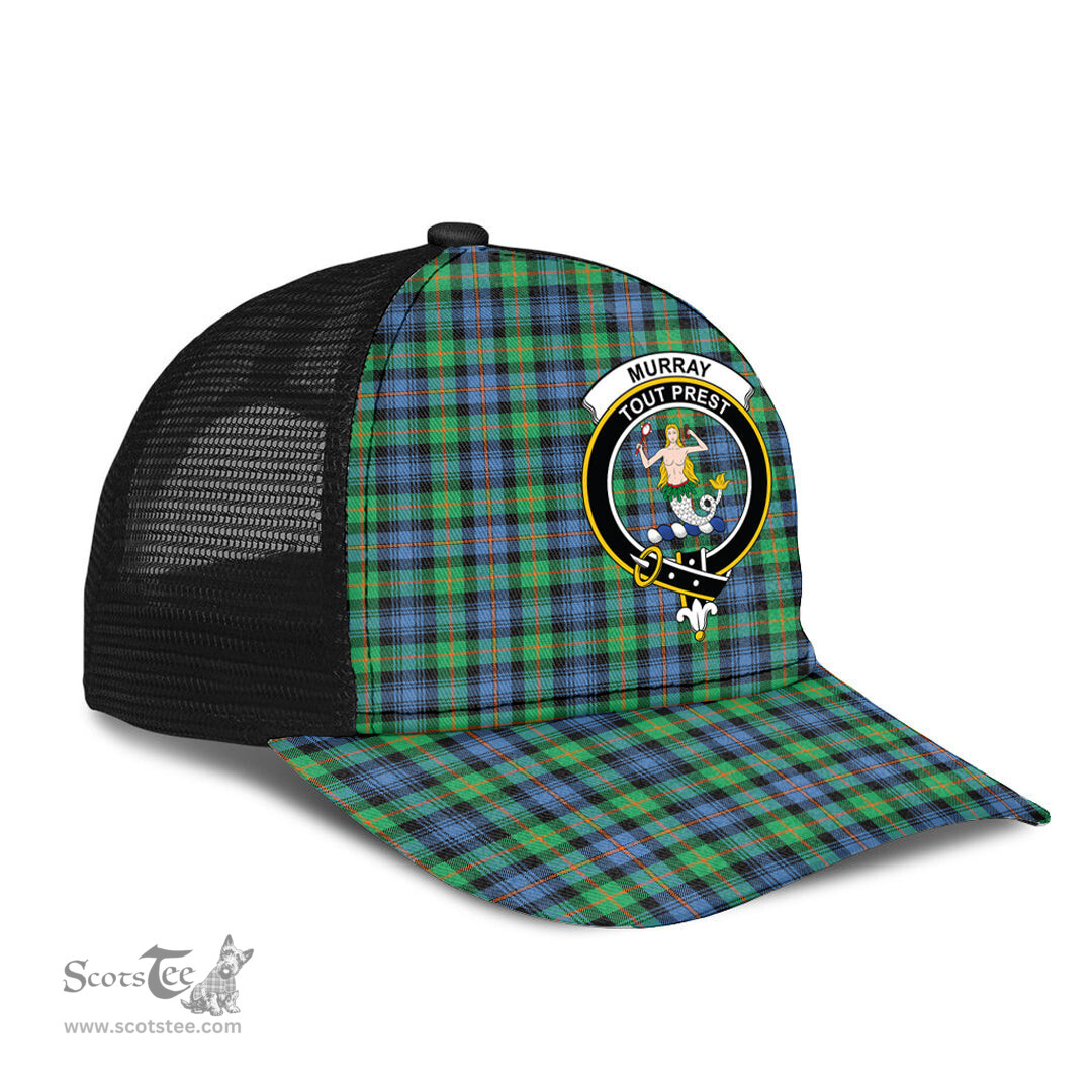 ScotsTee Shop Scottish Murray of Atholl Ancient Clan Crest Tartan Half Net Cap Baseball Mesh Back Cap