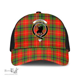 ScotsTee Shop Scottish Turnbull Dress Clan Crest Tartan Half Net Cap Baseball Mesh Back Cap