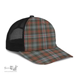 ScotsTee Shop Scottish Murray of Atholl Weathered Clan Tartan Half Net Cap Baseball Mesh Back Cap