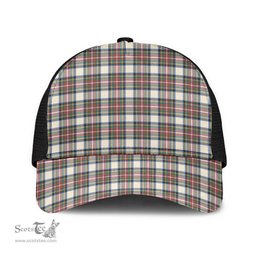 ScotsTee Shop Scottish Stewart Dress Ancient Clan Tartan Half Net Cap Baseball Mesh Back Cap
