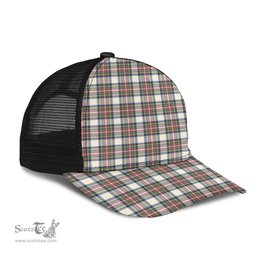 ScotsTee Shop Scottish Stewart Dress Ancient Clan Tartan Half Net Cap Baseball Mesh Back Cap