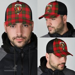 ScotsTee Shop Scottish Stewart of Appin Modern Clan Crest Tartan Half Net Cap Baseball Mesh Back Cap