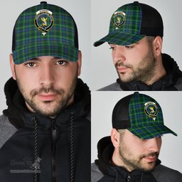 ScotsTee Shop Scottish Stewart Hunting Modern Clan Crest Tartan Half Net Cap Baseball Mesh Back Cap