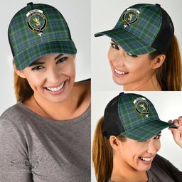 ScotsTee Shop Scottish Stewart Hunting Modern Clan Crest Tartan Half Net Cap Baseball Mesh Back Cap