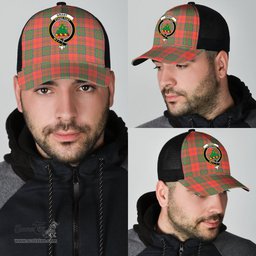 ScotsTee Shop Scottish Grant Ancient Clan Crest Tartan Half Net Cap Baseball Mesh Back Cap