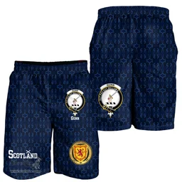 ScotsTee Shop Scottish Gunn Family Crest Mens Tartan Short Scottish 1991 Style