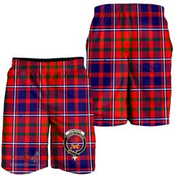 ScotsTee Shop Scottish Cameron of Lochiel Modern Clan Crest Mens Tartan Short