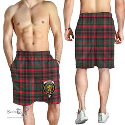 ScotsTee Shop Scottish Cumming Hunting Modern Clan Crest Mens Tartan Short
