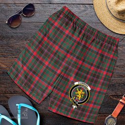 ScotsTee Shop Scottish Cumming Hunting Modern Clan Crest Mens Tartan Short