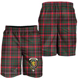 ScotsTee Shop Scottish Cumming Hunting Modern Clan Crest Mens Tartan Short
