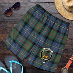 ScotsTee Shop Scottish Cameron of Erracht Ancient Clan Crest Mens Tartan Short