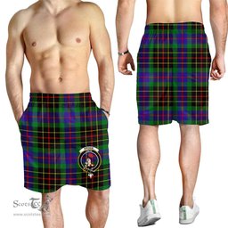ScotsTee Shop Scottish Brodie Hunting Modern Clan Crest Mens Tartan Short