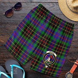 ScotsTee Shop Scottish Brodie Hunting Modern Clan Crest Mens Tartan Short