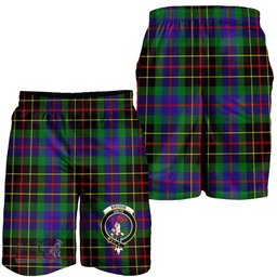 ScotsTee Shop Scottish Brodie Hunting Modern Clan Crest Mens Tartan Short