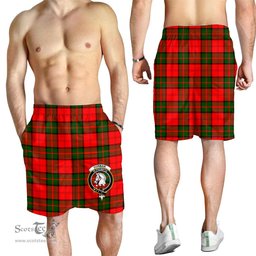 ScotsTee Shop Scottish Dunbar Modern Clan Crest Mens Tartan Short