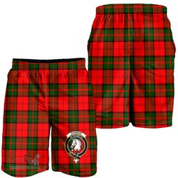 ScotsTee Shop Scottish Dunbar Modern Clan Crest Mens Tartan Short