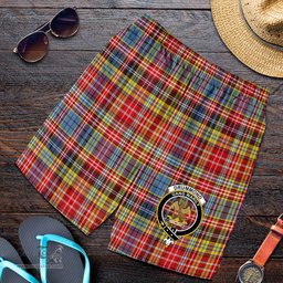 ScotsTee Shop Scottish Drummond of Strathallan Clan Crest Mens Tartan Short