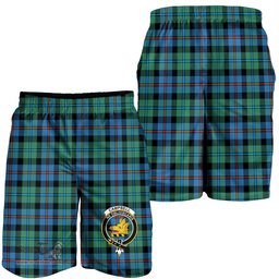 ScotsTee Shop Scottish Campbell of Cawdor Ancient Clan Crest Mens Tartan Short