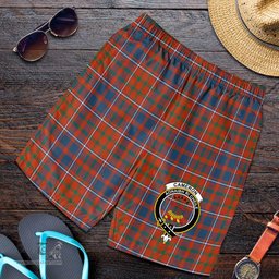 ScotsTee Shop Scottish Cameron of Lochiel Ancient Clan Crest Mens Tartan Short