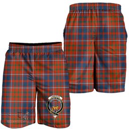 ScotsTee Shop Scottish Cameron of Lochiel Ancient Clan Crest Mens Tartan Short