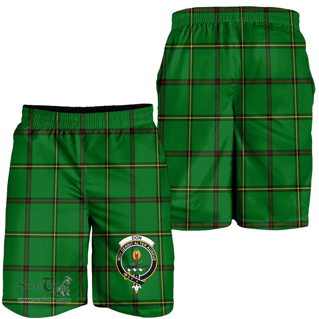 ScotsTee Shop Scottish Don (Tribe of Mar) Clan Crest Mens Tartan Short