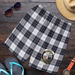 ScotsTee Shop Scottish MacRae Dress Modern Clan Crest Mens Tartan Short