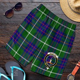 ScotsTee Shop Scottish MacIntyre Hunting Modern Clan Crest Mens Tartan Short