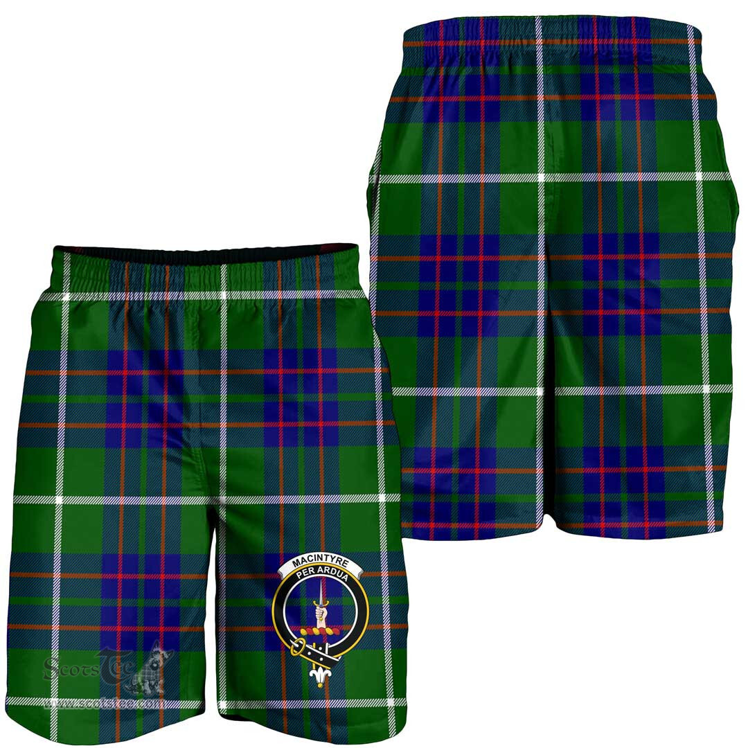 ScotsTee Shop Scottish MacIntyre Hunting Modern Clan Crest Mens Tartan Short