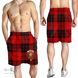 ScotsTee Shop Scottish MacLeod of Raasay Clan Crest Mens Tartan Short