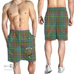 ScotsTee Shop Scottish MacKintosh Hunting Ancient Clan Crest Mens Tartan Short