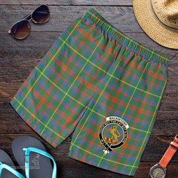 ScotsTee Shop Scottish MacKintosh Hunting Ancient Clan Crest Mens Tartan Short