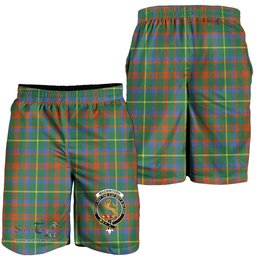ScotsTee Shop Scottish MacKintosh Hunting Ancient Clan Crest Mens Tartan Short