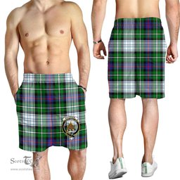 ScotsTee Shop Scottish MacKenzie Dress Modern Clan Crest Mens Tartan Short