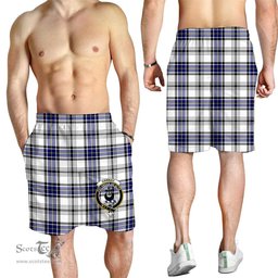 ScotsTee Shop Scottish Hannay Modern Clan Crest Mens Tartan Short