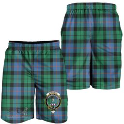 ScotsTee Shop Scottish Morrison Ancient Clan Crest Mens Tartan Short