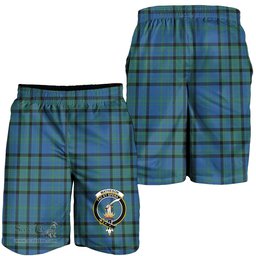 ScotsTee Shop Scottish Matheson Hunting Ancient Clan Crest Mens Tartan Short