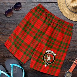 ScotsTee Shop Scottish Livingstone Modern Clan Crest Mens Tartan Short