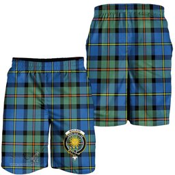 ScotsTee Shop Scottish MacLeod of Harris Ancient Clan Crest Mens Tartan Short
