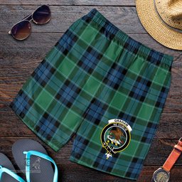 ScotsTee Shop Scottish Graham of Menteith Ancient Clan Crest Mens Tartan Short