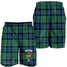 ScotsTee Shop Scottish Graham of Menteith Ancient Clan Crest Mens Tartan Short