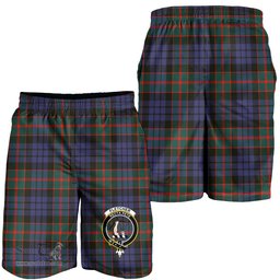 ScotsTee Shop Scottish Fletcher of Dunans Clan Crest Mens Tartan Short