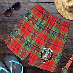 ScotsTee Shop Scottish MacLean of Duart Modern Clan Crest Mens Tartan Short