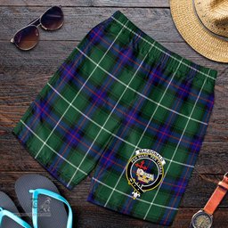 ScotsTee Shop Scottish MacDonald of the Isles Hunting Modern Clan Crest Mens Tartan Short