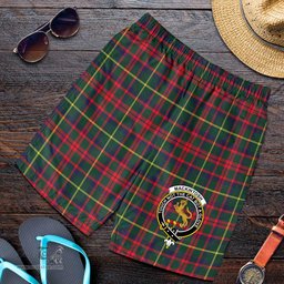 ScotsTee Shop Scottish MacKintosh Hunting Modern Clan Crest Mens Tartan Short