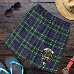 ScotsTee Shop Scottish Graham of Montrose Modern Clan Crest Mens Tartan Short