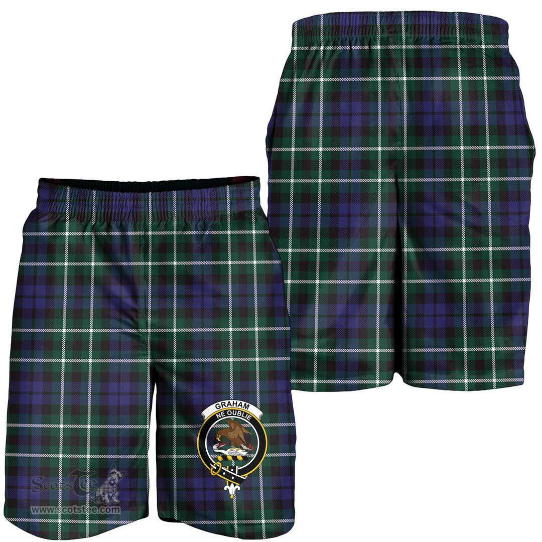 ScotsTee Shop Scottish Graham of Montrose Modern Clan Crest Mens Tartan Short