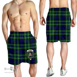 ScotsTee Shop Scottish MacNeil of Colonsay Modern Clan Crest Mens Tartan Short
